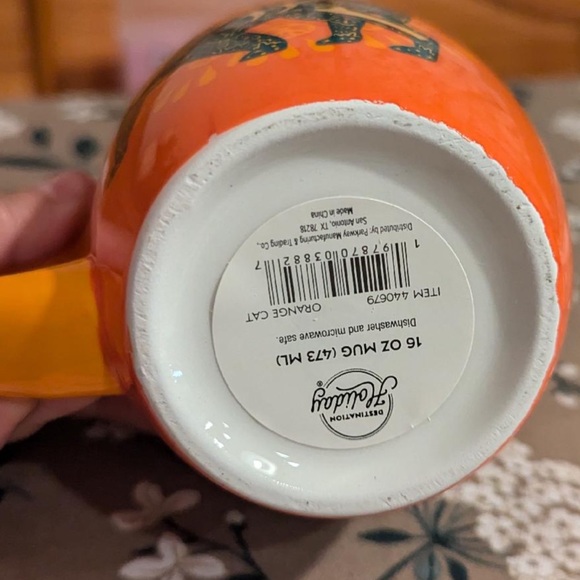 CAT Day of the Dead 16oz Mug Halloween Dia de los Muertos Halloween NEW - Picture 2 of 2